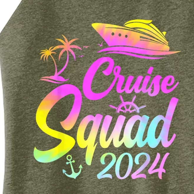 Cruise Squad 2024 Summer Vacation Matching Family Group Women’s Perfect Tri Rocker Tank