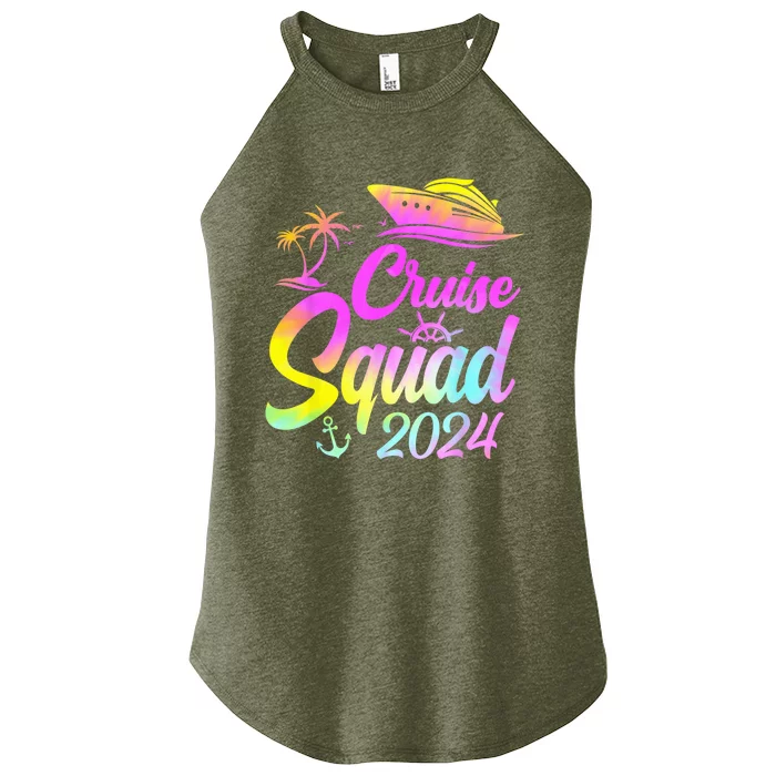 Cruise Squad 2024 Summer Vacation Matching Family Group Women’s Perfect Tri Rocker Tank