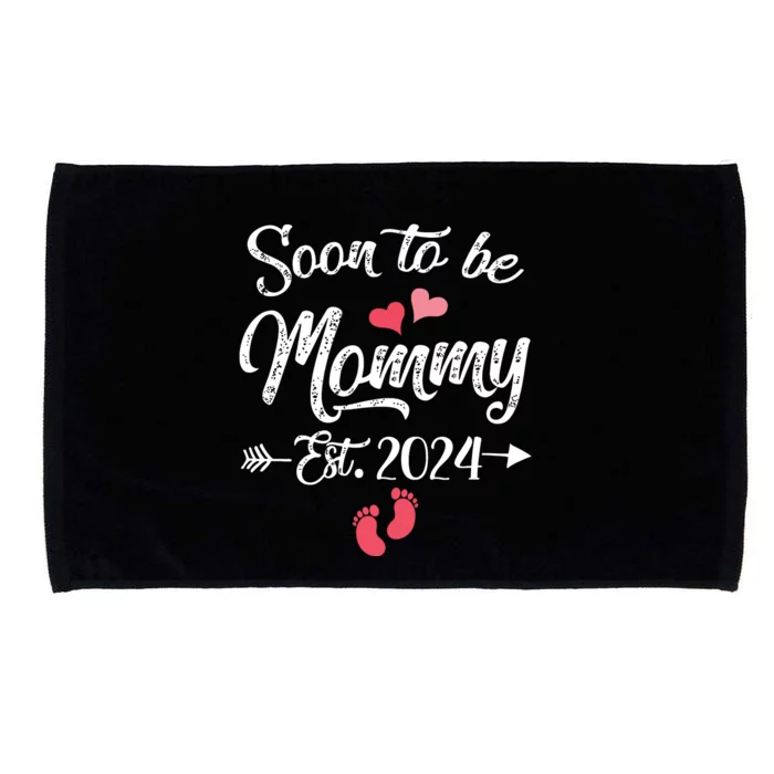 Coming Soon 2024 Soon To Be Mommy 2024 Microfiber Hand Towel