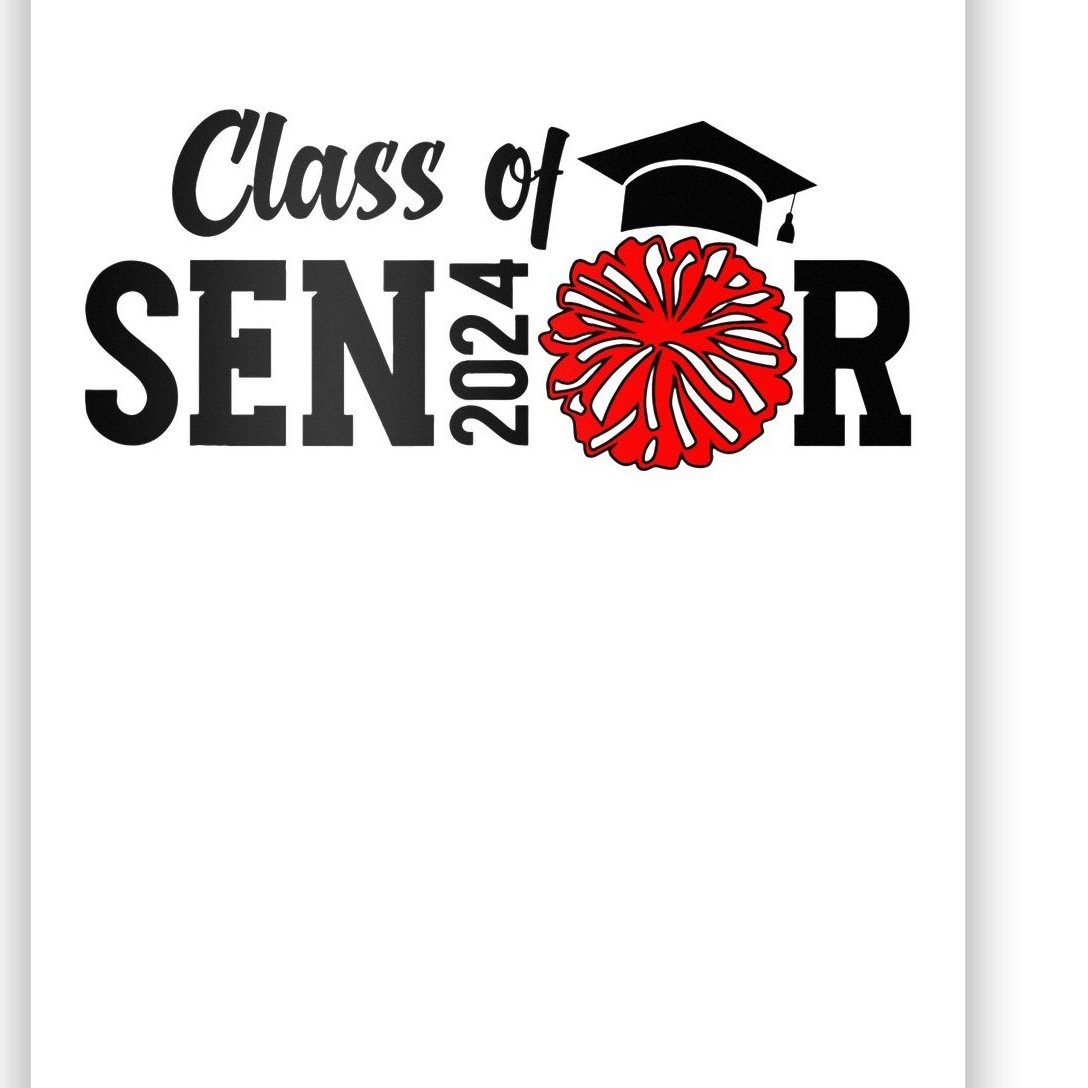 Cheer Senior 2024 Class Of 2024 Cheerleading Senior Poster TeeShirtPalace