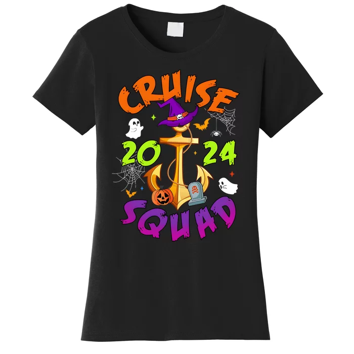 Cruise Squad 2024 Halloween Matching Team Funny Witch Women's T-Shirt