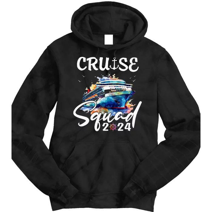 Cruise Squad 2024 Matching Family Cruise Trip Tie Dye Hoodie