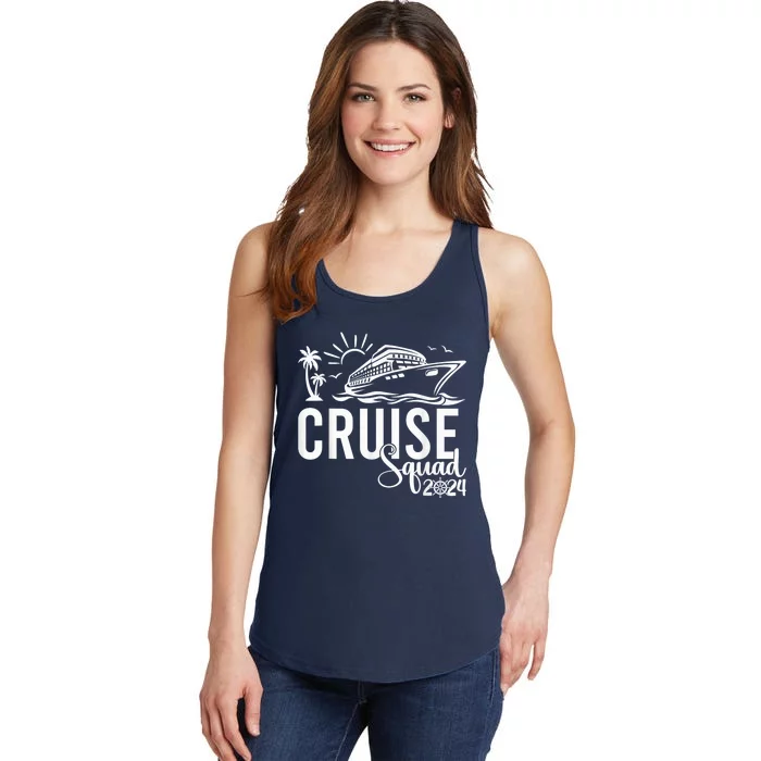 Cruise Squad 2024 Vacation Matching Family Ladies Essential Tank