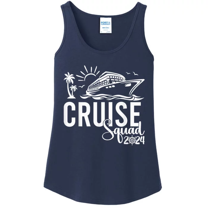 Cruise Squad 2024 Vacation Matching Family Ladies Essential Tank