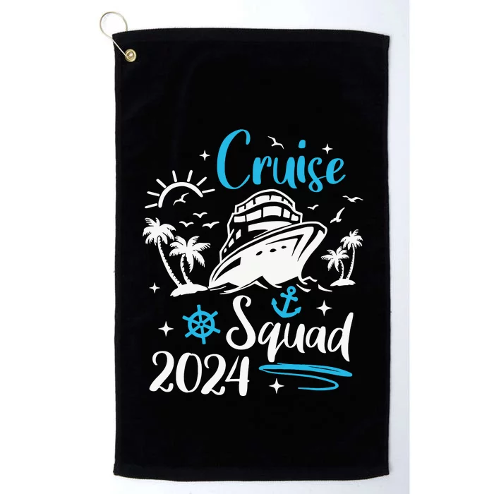 Cruise Squad 2024 Matching Family Vacation Cruise Ship 2024 Platinum Collection Golf Towel