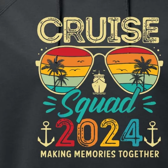 Cruise Squad 2024 Family Group Matching Summer Vacation Performance Fleece Hoodie