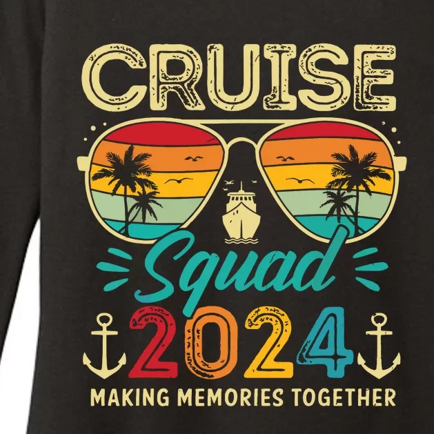 Cruise Squad 2024 Family Group Matching Summer Vacation Womens CVC Long Sleeve Shirt