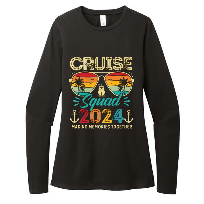 Cruise Squad 2024 Family Group Matching Summer Vacation Womens CVC Long Sleeve Shirt