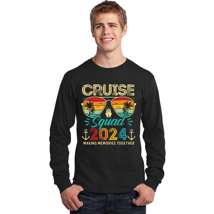 Cruise Squad 2024 Family Group Matching Summer Vacation Tall Long Sleeve T-Shirt