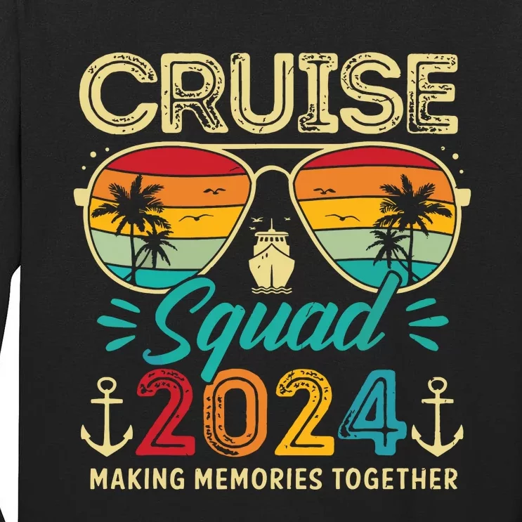 Cruise Squad 2024 Family Group Matching Summer Vacation Tall Long Sleeve T-Shirt