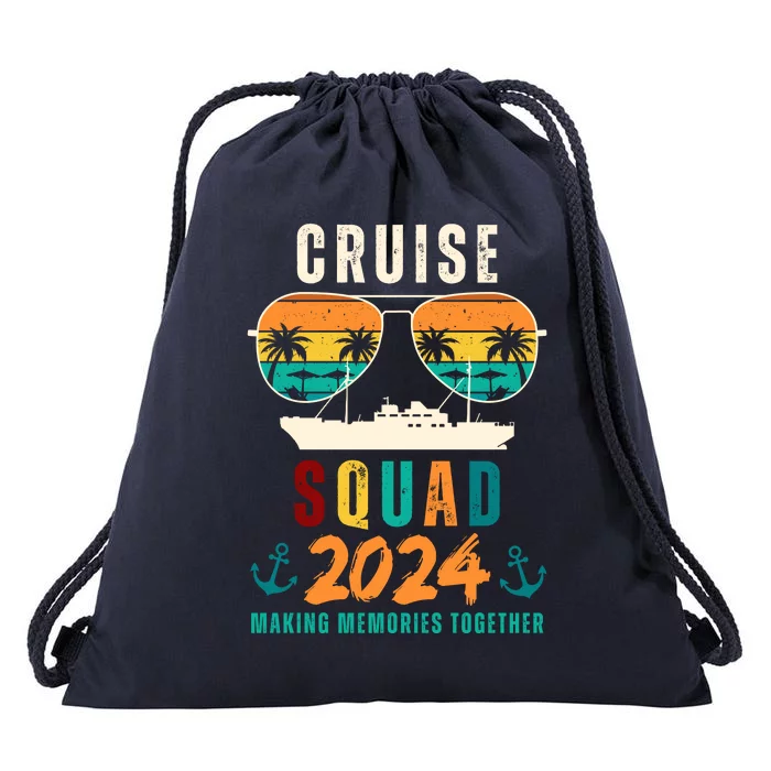 Cruise Squad 2024 Making Memories Together Drawstring Bag