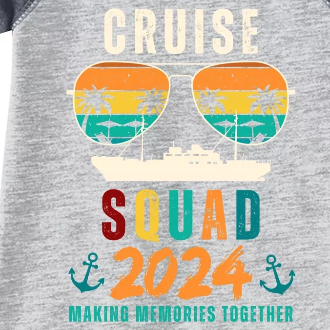 Cruise Squad 2024 Making Memories Together Infant Baby Jersey Bodysuit