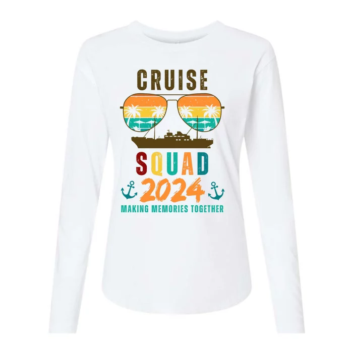 Cruise Squad 2024 Making Memories Together Womens Cotton Relaxed Long Sleeve T-Shirt