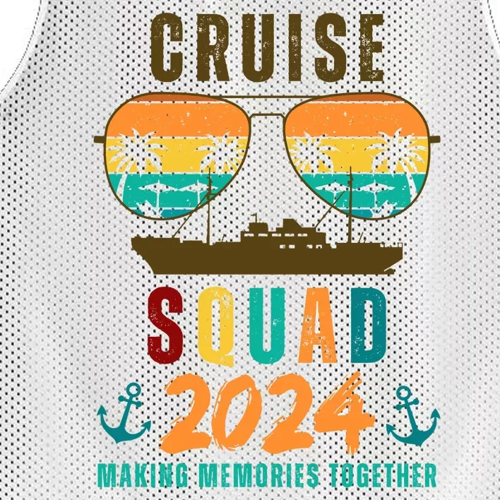 Cruise Squad 2024 Making Memories Together Mesh Reversible Basketball Jersey Tank