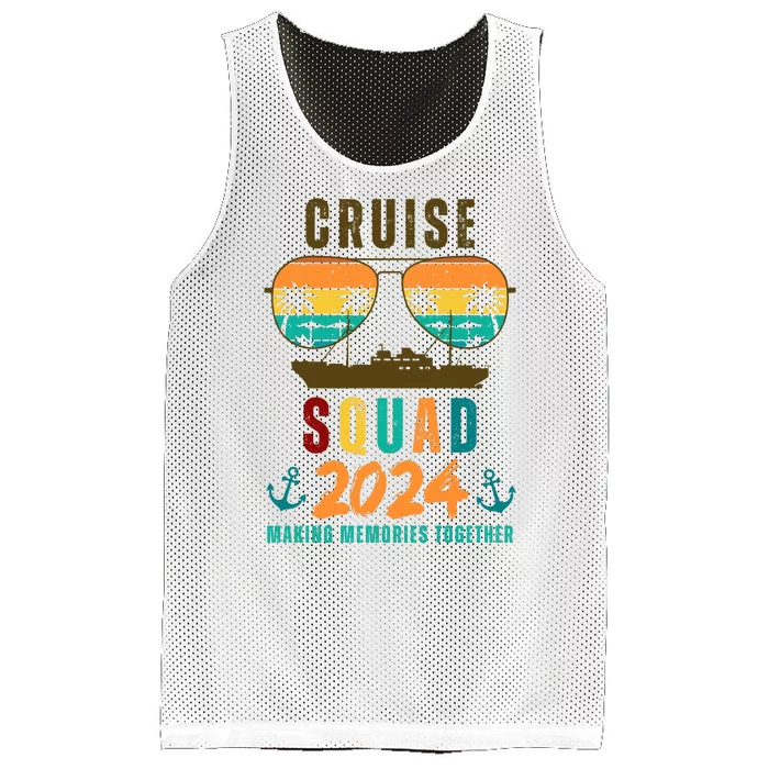 Cruise Squad 2024 Making Memories Together Mesh Reversible Basketball Jersey Tank