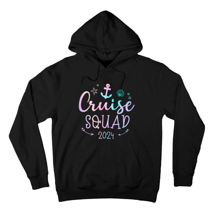 Cruise Squad 2024 Matching Family Group With Anchor Tall Hoodie