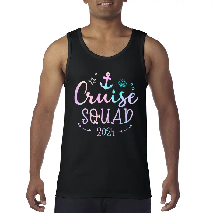 Cruise Squad 2024 Matching Family Group With Anchor Tank Top