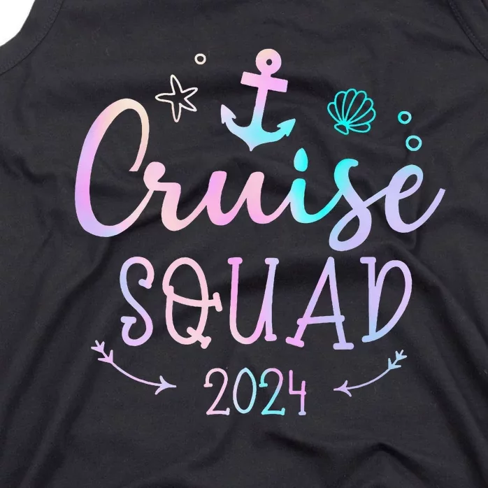 Cruise Squad 2024 Matching Family Group With Anchor Tank Top