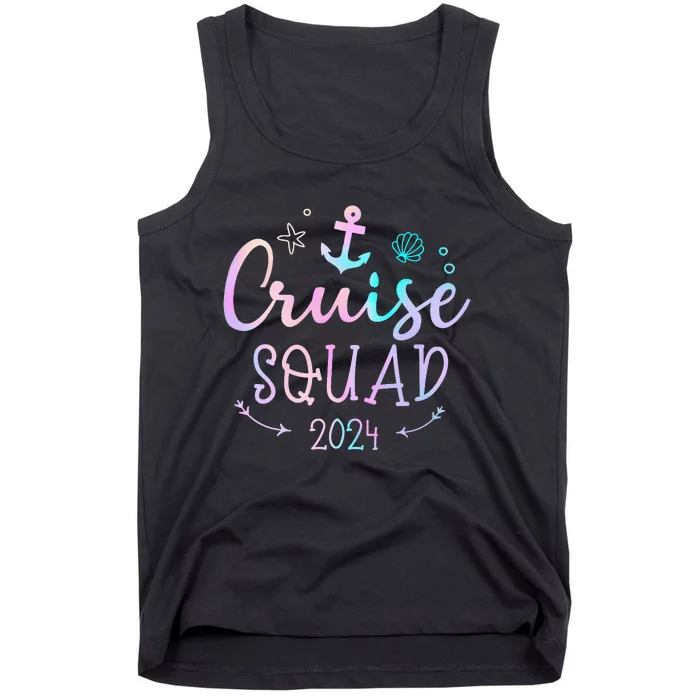 Cruise Squad 2024 Matching Family Group With Anchor Tank Top