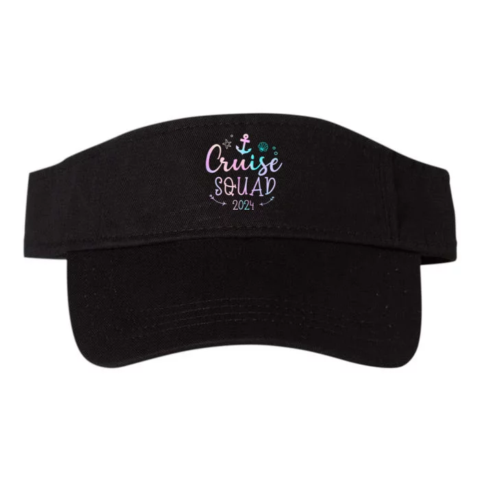 Cruise Squad 2024 Matching Family Group With Anchor Valucap Bio-Washed Visor