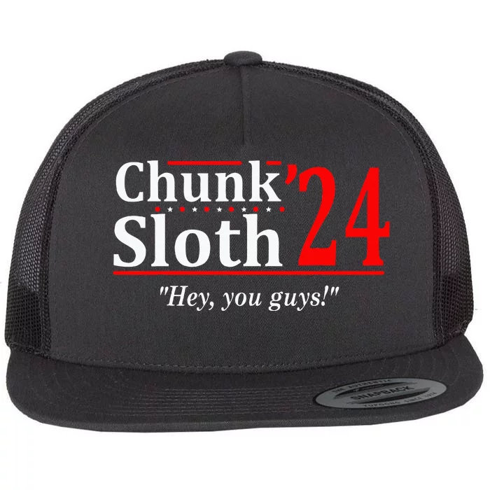 Chunk Sloth 24 Hey You Guys Flat Bill Trucker Hat