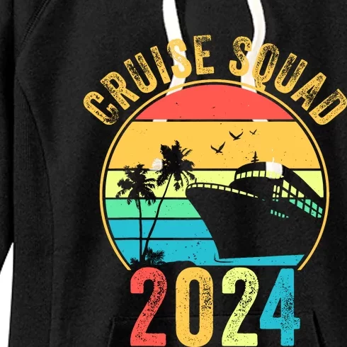 Cruise Squad 2024 Family Vacation Matching Family Group Women's Fleece Hoodie