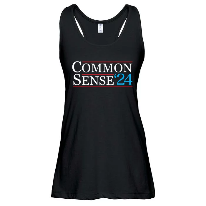 Common Sense 2024 Funny Political Election Sarcastic Ladies Essential Flowy Tank