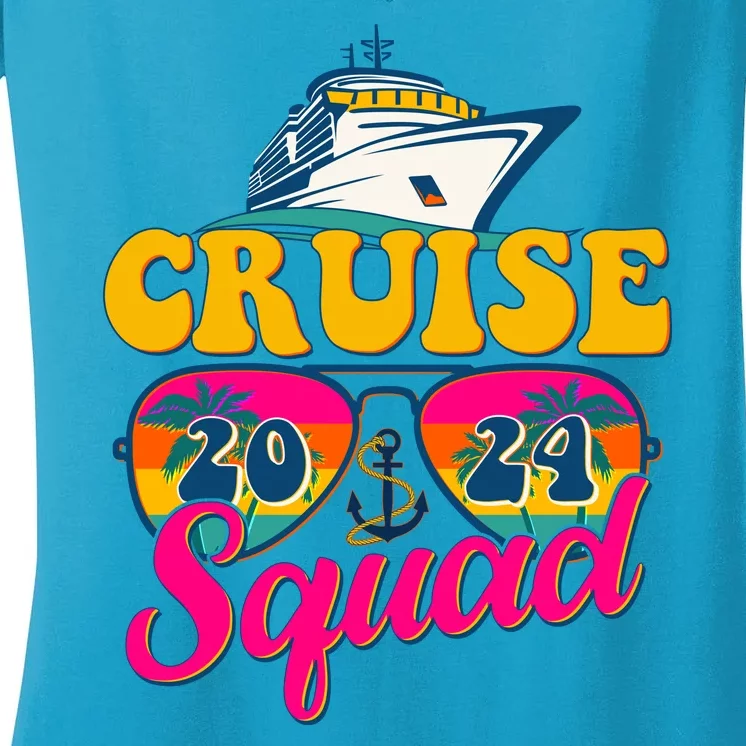 Cruise Squad 2024 Women's V-Neck T-Shirt