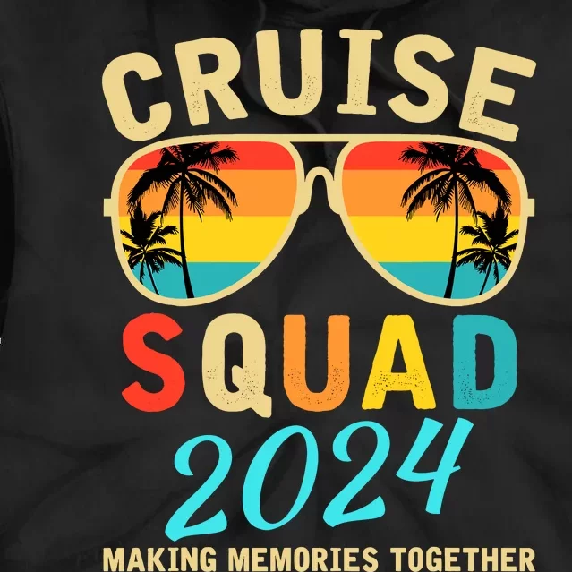 Cruise Squad 2024 Summer Vacation Matching Family Group Tie Dye Hoodie