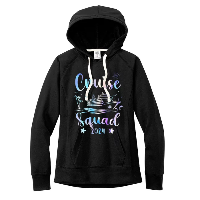 Cruise Squad 2024 Matching Family Vacation Women's Fleece Hoodie