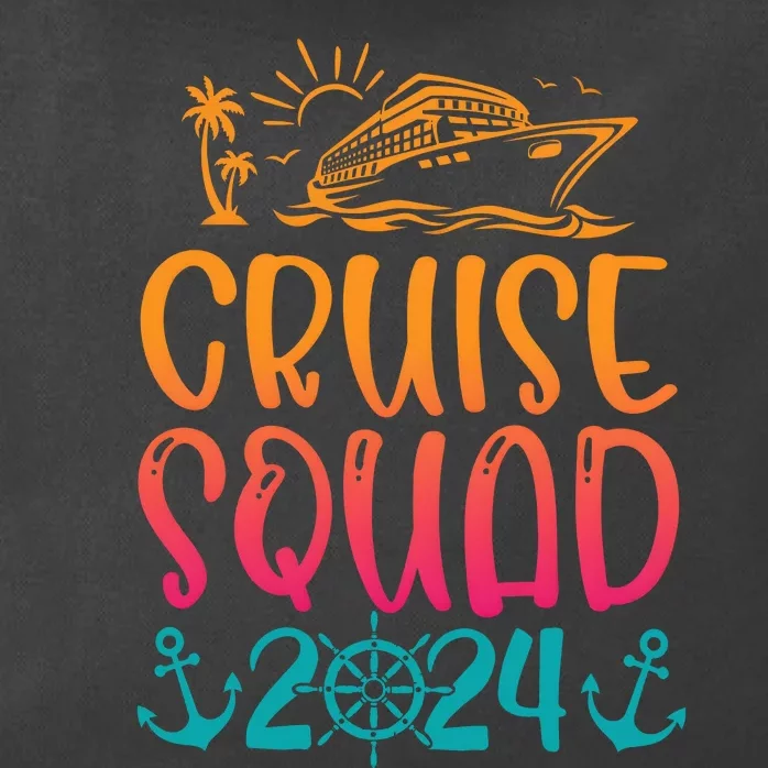 Cruise Squad 2024 Crusing Trip Vacation Matching Family Team Zip Tote Bag