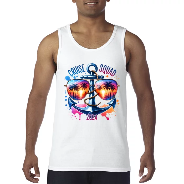 Cruise Squad 2024 Sunglass Matching Team Tank Top