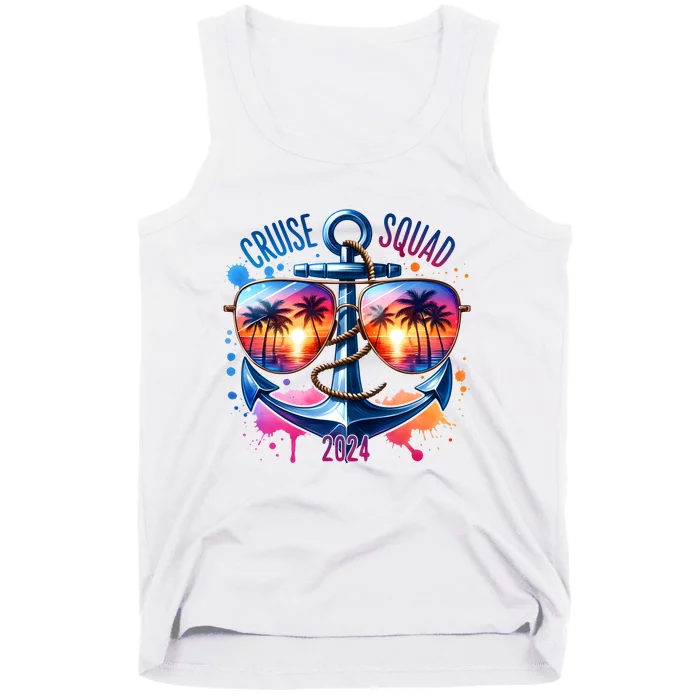 Cruise Squad 2024 Sunglass Matching Team Tank Top