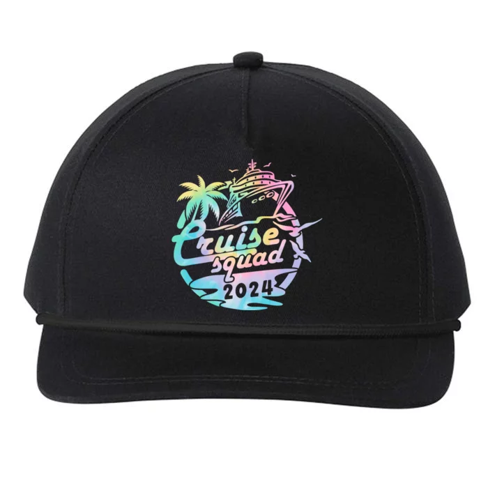 Cruise Squad 2024 Tropical Vacation Snapback Five-Panel Rope Hat