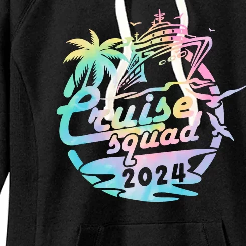 Cruise Squad 2024 Tropical Vacation Women's Fleece Hoodie