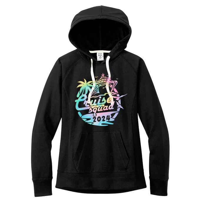 Cruise Squad 2024 Tropical Vacation Women's Fleece Hoodie