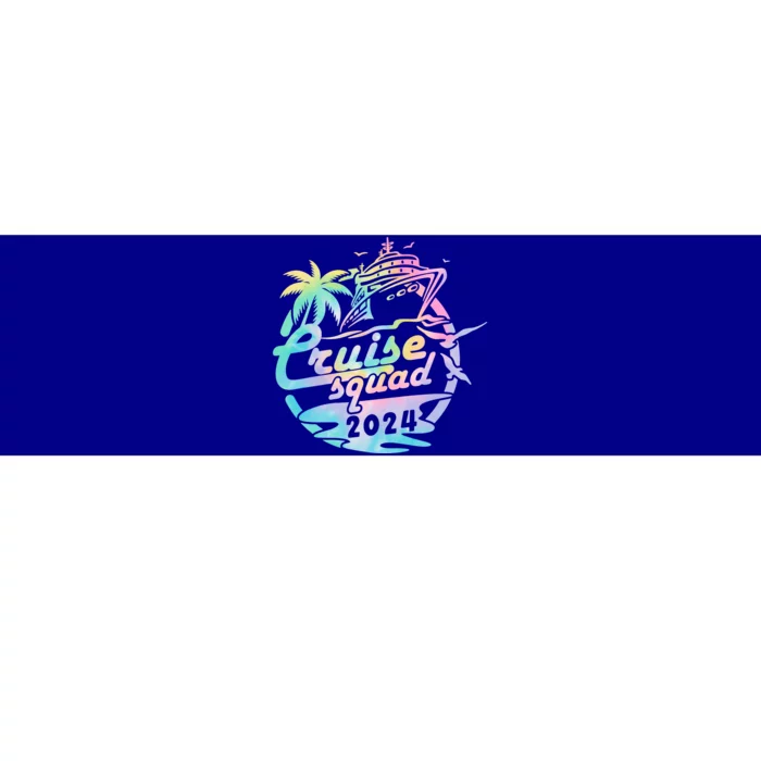 Cruise Squad 2024 Tropical Vacation Bumper Sticker