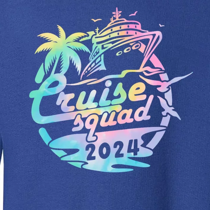 Cruise Squad 2024 Tropical Vacation Toddler Sweatshirt