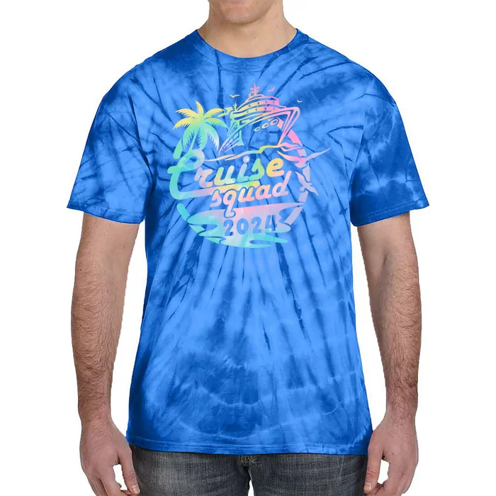 Cruise Squad 2024 Tropical Vacation Tie-Dye T-Shirt