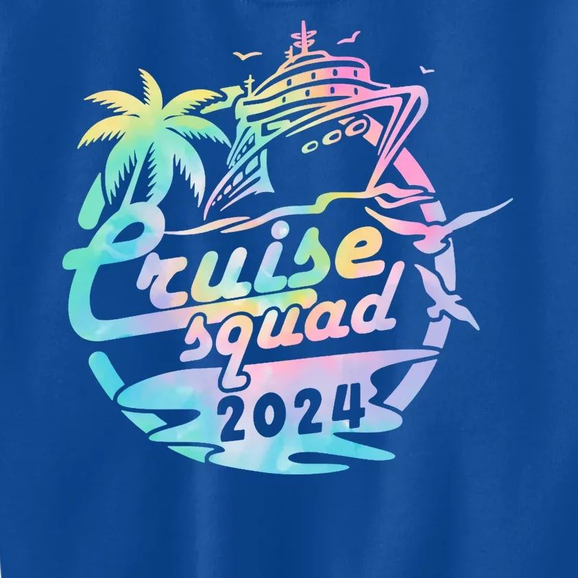 Cruise Squad 2024 Tropical Vacation Kids Sweatshirt