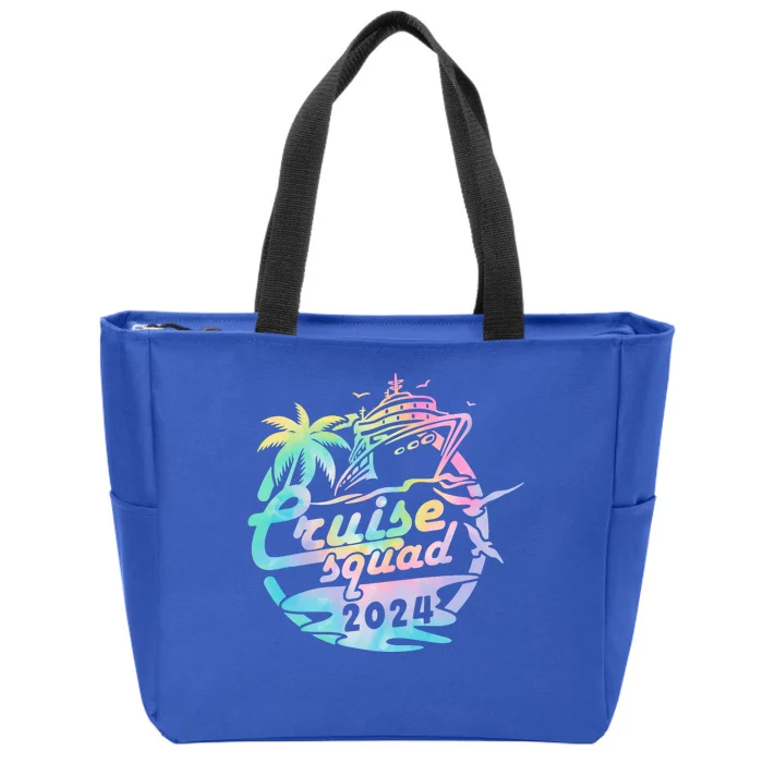 Cruise Squad 2024 Tropical Vacation Zip Tote Bag