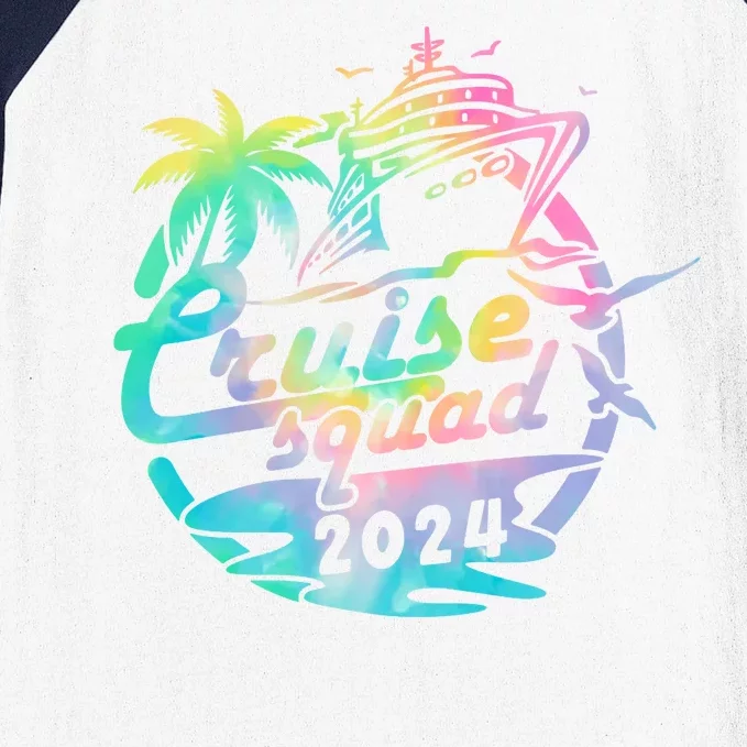 Cruise Squad 2024 Tropical Vacation Baseball Sleeve Shirt