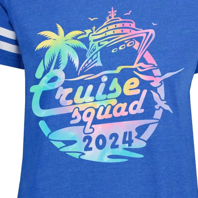 Cruise Squad 2024 Tropical Vacation Enza Ladies Jersey Football T-Shirt