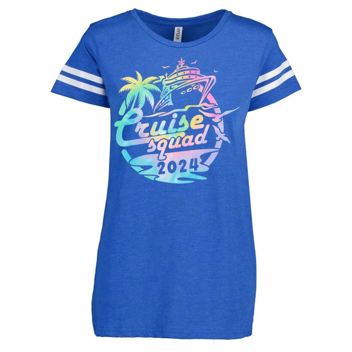 Cruise Squad 2024 Tropical Vacation Enza Ladies Jersey Football T-Shirt