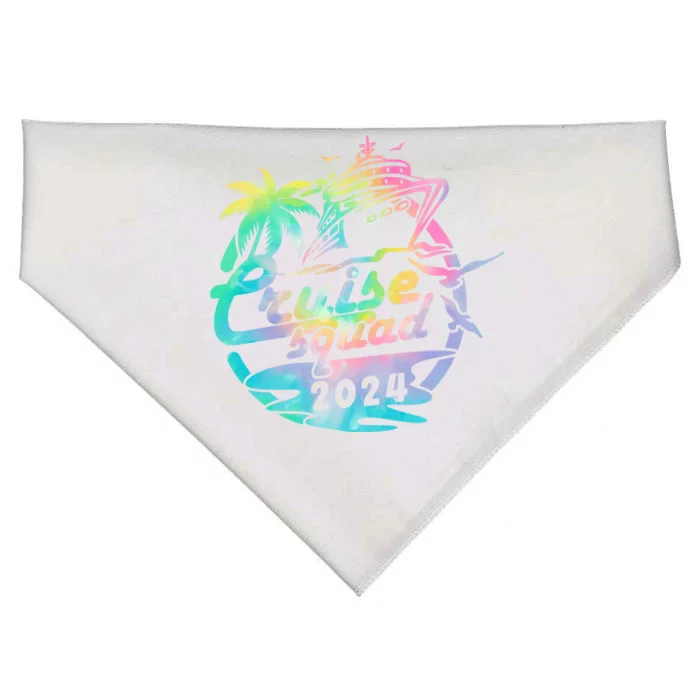 Cruise Squad 2024 Tropical Vacation USA-Made Doggie Bandana