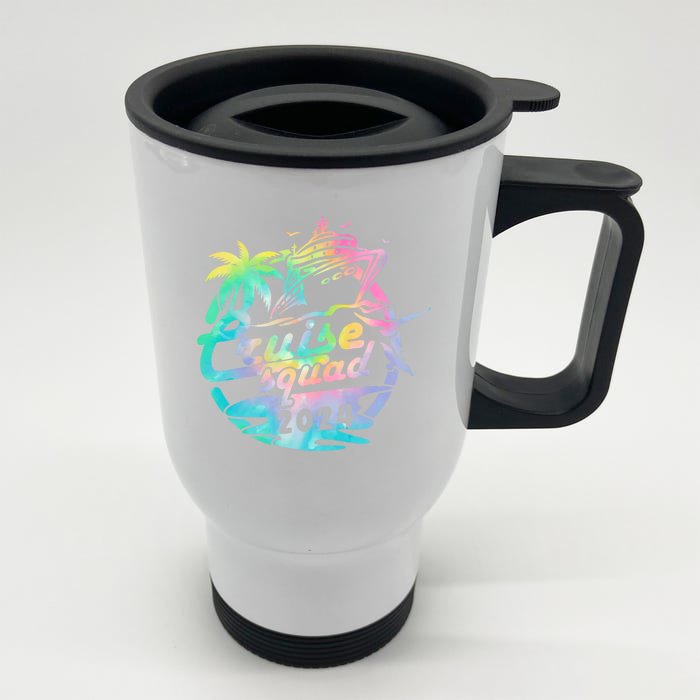 Cruise Squad 2024 Tropical Vacation Front & Back Stainless Steel Travel Mug