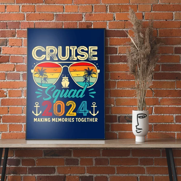 Cruise Squad 2024 Family Group Matching Summer Vacation Poster