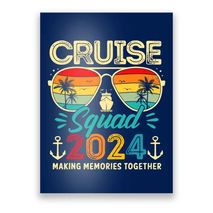 Cruise Squad 2024 Family Group Matching Summer Vacation Poster