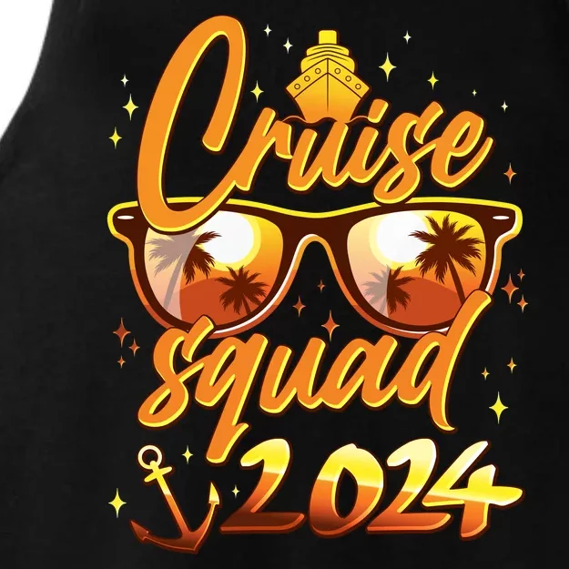 Cruise Squad 2024 Family Friends Vacation Ladies Tri-Blend Wicking Tank