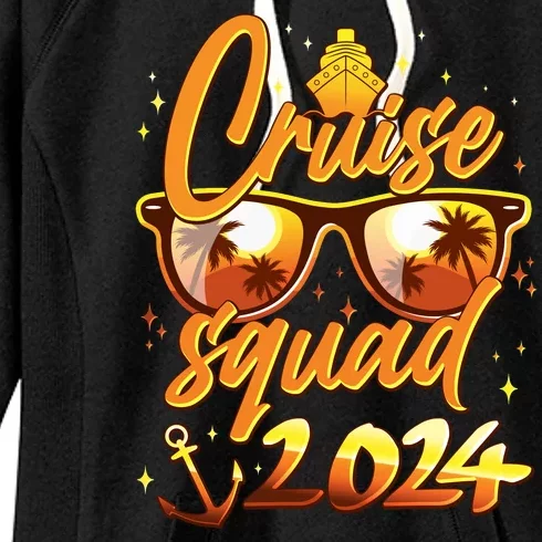 Cruise Squad 2024 Family Friends Vacation Women's Fleece Hoodie